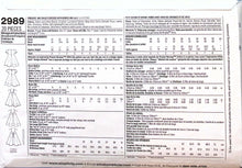 Load image into Gallery viewer, Sewing Pattern: Simplicity 2989