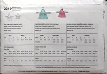 Load image into Gallery viewer, Sewing Pattern: Simplicity 2319