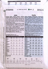 Load image into Gallery viewer, Sewing Pattern: Butterick B5624