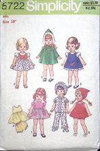 Load image into Gallery viewer, Vintage Sewing Pattern: Simplicity 5722