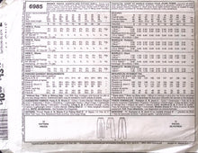 Load image into Gallery viewer, Vintage Sewing Pattern: McCalls 6985