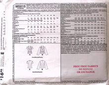 Load image into Gallery viewer, Sewing Pattern: McCalls M5815