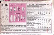 Load image into Gallery viewer, Vintage Sewing Pattern: Simplicity 8116