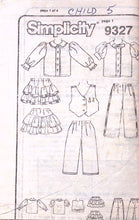 Load image into Gallery viewer, Vintage Sewing Pattern: Simplicity 9327