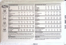 Load image into Gallery viewer, Vintage Sewing Pattern: New Look 6216