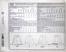 Load image into Gallery viewer, Sewing Pattern: McCalls 2687