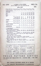Load image into Gallery viewer, Vintage Sewing Pattern: Vogue 6395