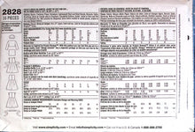 Load image into Gallery viewer, Sewing Pattern: Simplicity 2828