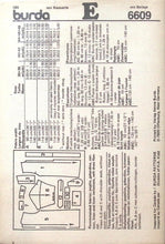 Load image into Gallery viewer, Vintage Sewing Pattern: Burda 6609