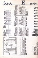 Load image into Gallery viewer, Vintage Sewing Pattern: Burda 6579