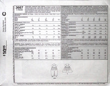 Load image into Gallery viewer, Sewing Pattern: McCalls 3667