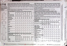 Load image into Gallery viewer, Sewing Pattern: Simplicity 1716