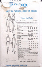 Load image into Gallery viewer, Vintage Sewing Pattern: Vogue 6154