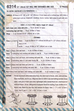 Load image into Gallery viewer, Vintage Sewing Pattern: Simplicity 6314