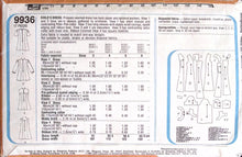 Load image into Gallery viewer, Vintage Sewing Pattern: Simplicity 9936