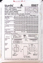 Load image into Gallery viewer, Sewing Pattern: Burda 8867