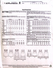Load image into Gallery viewer, Sewing Pattern: McCalls M7768