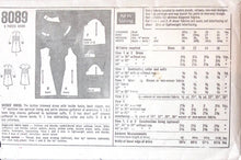 Load image into Gallery viewer, Vintage Sewing Pattern: Simplicity 8089
