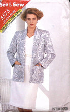 Load image into Gallery viewer, 1987  Vintage Sewing Pattern: See & Sew 5575