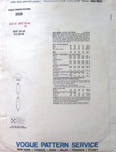 Load image into Gallery viewer, Vintage Sewing Pattern: Vogue 2328