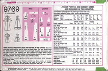 Load image into Gallery viewer, Vintage Sewing Pattern: Simplicity 9769