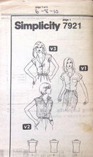 Load image into Gallery viewer, Vintage Sewing Pattern: Simplicity 7921