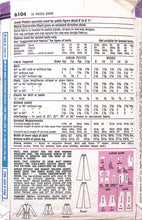Load image into Gallery viewer, Vintage Sewing Pattern: Simplicity 6104