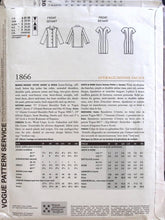 Load image into Gallery viewer, Vintage Sewing Pattern: Vogue 1866