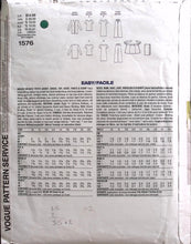 Load image into Gallery viewer, Vintage Sewing Pattern: Vogue 1576