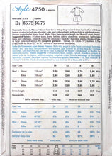 Load image into Gallery viewer, Vintage Sewing Pattern: Style 4750