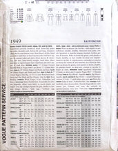 Load image into Gallery viewer, Vintage Sewing Pattern: Vogue 1949