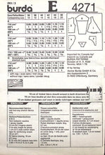 Load image into Gallery viewer, Vintage Sewing Pattern: Burda 4271