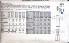 Load image into Gallery viewer, Vintage Sewing Pattern: Vogue 8474