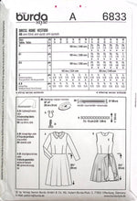 Load image into Gallery viewer, Sewing Pattern: Burda 6833