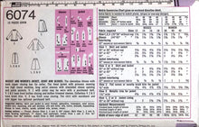 Load image into Gallery viewer, Vintage Sewing Pattern: Simplicity 6074