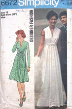 Load image into Gallery viewer, Vintage Sewing Pattern: Simplicity 6672