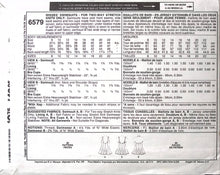 Load image into Gallery viewer, Vintage Sewing Pattern: McCalls 6579