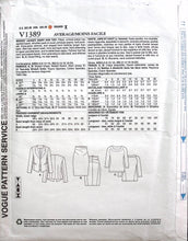 Load image into Gallery viewer, Sewing Pattern: Vogue V1389