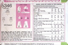 Load image into Gallery viewer, Vintage Sewing Pattern: Simplicity 5346