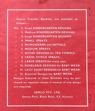 Load image into Gallery viewer, Vintage Semco Transfer Booklet