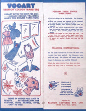 Load image into Gallery viewer, Vintage Vogart Iron-On Colourful Transfers