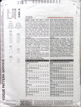 Load image into Gallery viewer, Vintage Sewing pattern: Vogue 2333