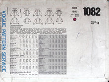 Load image into Gallery viewer, Vintage Sewing Pattern: Vogue 1082