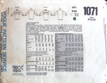 Load image into Gallery viewer, Vintage Sewing Pattern: Vogue 1071