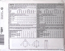 Load image into Gallery viewer, Sewing Pattern: McCalls 2970