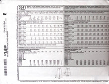Load image into Gallery viewer, Sewing Pattern: McCalls 3341