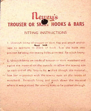Load image into Gallery viewer, Vintage Newey's Trouser or Skirt Hook & Bar