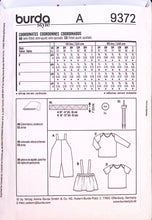 Load image into Gallery viewer, Sewing Pattern: Burda 9372