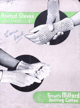 Load image into Gallery viewer, Vintage Knitting Pattern: Strutt's Milford Knitting Cotton Leaflet No.4005
