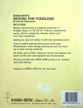 Load image into Gallery viewer, Kwik Sew's Sewing For Toddlers by Kerstin Martensson